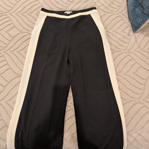 H&M tuxedo stripe wide leg pants - Picture 1 of 5